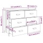vidaXL Sideboard HAMAR Dunkelgrau 113x40x80 cm Massivholz Kiefer vidaXL Sideboard HAMAR Dunkelgrau 113x40x80 cm Massivholz Kiefer