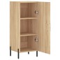 vidaXL Sideboard Sonoma-Eiche 34,5x34x90 cm Holzwerkstoff