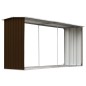 vidaXL Brennholzlager Verzinkter Stahl 330 x 92 x 153 cm Braun vidaXL Brennholzlager Verzinkter Stahl 330 x 92 x 153 cm Braun
