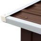 vidaXL Brennholzlager Verzinkter Stahl 330 x 92 x 153 cm Braun vidaXL Brennholzlager Verzinkter Stahl 330 x 92 x 153 cm Braun