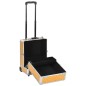 vidaXL Kosmetikkoffer 35×29×45 cm Golden Aluminium vidaXL Kosmetikkoffer 35×29×45 cm Golden Aluminium