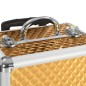 vidaXL Kosmetikkoffer 35×29×45 cm Golden Aluminium vidaXL Kosmetikkoffer 35×29×45 cm Golden Aluminium