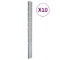 vidaXL Zaunpfosten 10 Stk. Silbern 220 cm Verzinkter Stahl vidaXL Zaunpfosten 10 Stk. Silbern 220 cm Verzinkter Stahl
