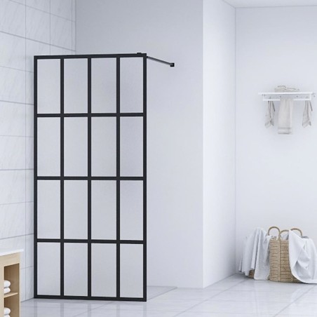 vidaXL Duschwand für Walk-in Dusche Mattes Sicherheitsglas 80x195 cm