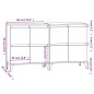 vidaXL Sideboards 2 Stk. Räuchereiche 60x35x70 cm Holzwerkstoff vidaXL Sideboards 2 Stk. Räuchereiche 60x35x70 cm Holzwerkstoff