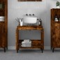 vidaXL Waschbeckenunterschrank Räuchereiche 58x33x60 cm Holzwerkstoff vidaXL Waschbeckenunterschrank Räuchereiche 58x33x60 cm Holzwerkstoff