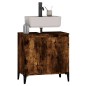 vidaXL Waschbeckenunterschrank Räuchereiche 58x33x60 cm Holzwerkstoff vidaXL Waschbeckenunterschrank Räuchereiche 58x33x60 cm Holzwerkstoff