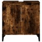 vidaXL Waschbeckenunterschrank Räuchereiche 58x33x60 cm Holzwerkstoff vidaXL Waschbeckenunterschrank Räuchereiche 58x33x60 cm Holzwerkstoff