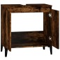 vidaXL Waschbeckenunterschrank Räuchereiche 58x33x60 cm Holzwerkstoff vidaXL Waschbeckenunterschrank Räuchereiche 58x33x60 cm Holzwerkstoff