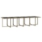 vidaXL 13-tlg. Garten-Essgruppe mit Kissen Poly Rattan Beige
