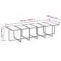 vidaXL 13-tlg. Garten-Essgruppe mit Kissen Poly Rattan Beige