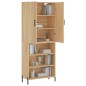 vidaXL Highboard Sonoma-Eiche 69,5x34x180 cm Holzwerkstoff vidaXL Highboard Sonoma-Eiche 69,5x34x180 cm Holzwerkstoff