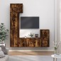 vidaXL 5-tlg. TV-Schrank-Set Räuchereiche Holzwerkstoff vidaXL 5-tlg. TV-Schrank-Set Räuchereiche Holzwerkstoff