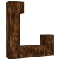 vidaXL 5-tlg. TV-Schrank-Set Räuchereiche Holzwerkstoff vidaXL 5-tlg. TV-Schrank-Set Räuchereiche Holzwerkstoff