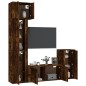 vidaXL 5-tlg. TV-Schrank-Set Räuchereiche Holzwerkstoff vidaXL 5-tlg. TV-Schrank-Set Räuchereiche Holzwerkstoff