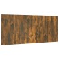 vidaXL Kopfteil Räuchereiche 200x1,5x80 cm Holzwerkstoff