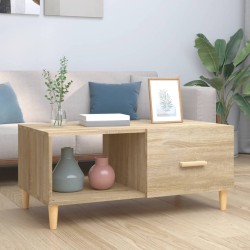 vidaXL Couchtisch Sonoma-Eiche 89,5x50x40 cm Holzwerkstoff