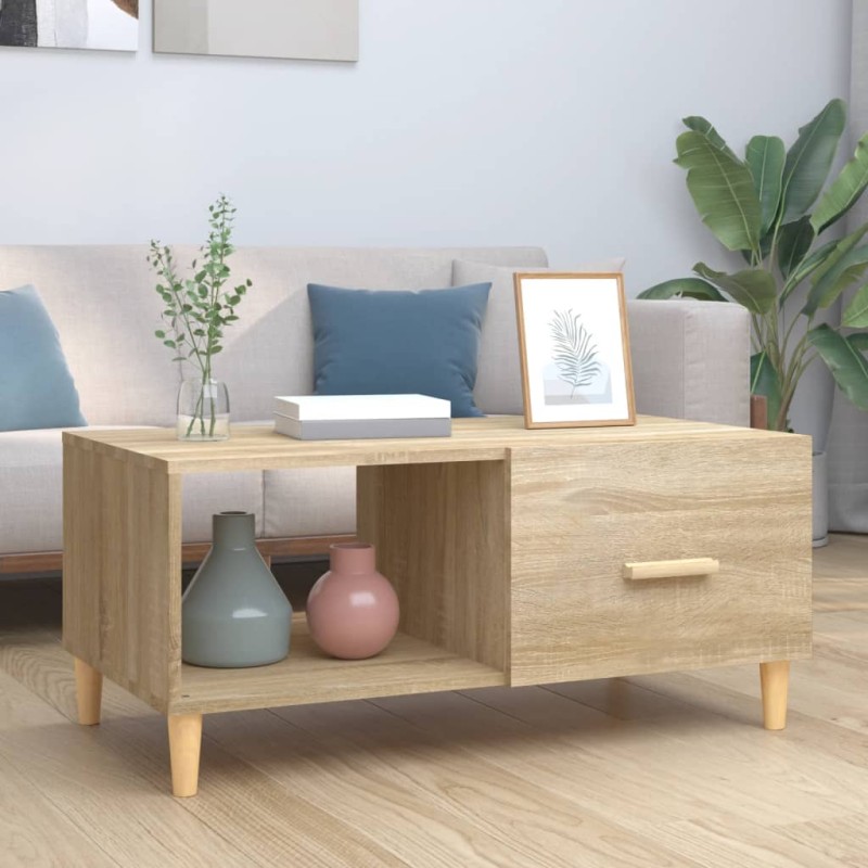 vidaXL Couchtisch Sonoma-Eiche 89,5x50x40 cm Holzwerkstoff vidaXL Couchtisch Sonoma-Eiche 89,5x50x40 cm Holzwerkstoff