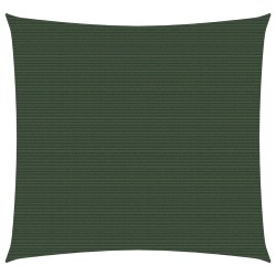 vidaXL Sonnensegel 160 g/m² Dunkelgrün 3,6x3,6 m HDPE