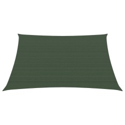 vidaXL Sonnensegel 160 g/m² Dunkelgrün 3,6x3,6 m HDPE