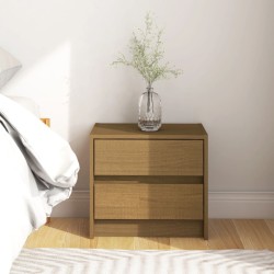 vidaXL Nachttisch Honigbraun 40x30,5x35,5 cm Massivholz Kiefer