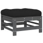 vidaXL 5-tlg. Garten-Lounge-Set mit Kissen Grau Massivholz vidaXL 5-tlg. Garten-Lounge-Set mit Kissen Grau Massivholz