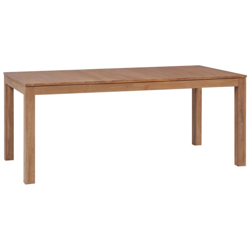 vidaXL Esstisch Massivholz Teak Natürliches Finish 180x90x76 cm vidaXL Esstisch Massivholz Teak Natürliches Finish 180x90x76 cm