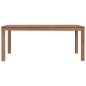 vidaXL Esstisch Massivholz Teak Natürliches Finish 180x90x76 cm vidaXL Esstisch Massivholz Teak Natürliches Finish 180x90x76 cm