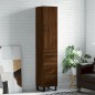 vidaXL Highboard Braun Eichen-Optik 34,5x34x180 cm Holzwerkstoff vidaXL Highboard Braun Eichen-Optik 34,5x34x180 cm Holzwerkstoff
