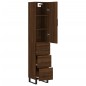 vidaXL Highboard Braun Eichen-Optik 34,5x34x180 cm Holzwerkstoff vidaXL Highboard Braun Eichen-Optik 34,5x34x180 cm Holzwerkstoff
