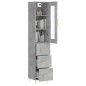 vidaXL Highboard Betongrau 34,5x34x180 cm Holzwerkstoff vidaXL Highboard Betongrau 34,5x34x180 cm Holzwerkstoff