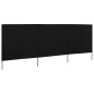 vidaXL 3-teiliges Windschutzgewebe 400 x 160 cm Schwarz vidaXL 3-teiliges Windschutzgewebe 400 x 160 cm Schwarz