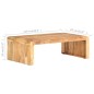 vidaXL Couchtisch 110x63x35 cm Massivholz Akazie vidaXL Couchtisch 110x63x35 cm Massivholz Akazie