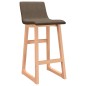 Barhocker 2 Stk. Braun Stoff Barhocker 2 Stk. Braun Stoff