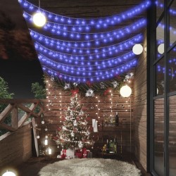 vidaXL Lichterkette Kugeln 20 m 200 LED Blau 8 Funktionen