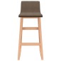 Barhocker 2 Stk. Braun Stoff Barhocker 2 Stk. Braun Stoff