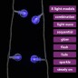 vidaXL Lichterkette Kugeln 20 m 200 LED Blau 8 Funktionen vidaXL Lichterkette Kugeln 20 m 200 LED Blau 8 Funktionen