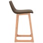 Barhocker 2 Stk. Braun Stoff Barhocker 2 Stk. Braun Stoff