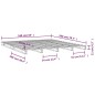 vidaXL Palettenbett Weiß 160x200 cm Massivholz Kiefer vidaXL Palettenbett Weiß 160x200 cm Massivholz Kiefer