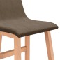 Barhocker 2 Stk. Braun Stoff Barhocker 2 Stk. Braun Stoff