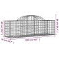 vidaXL Gabionen mit Hochbogen 9 Stk. 200x50x60/80 cm Verzinktes Eisen vidaXL Gabionen mit Hochbogen 9 Stk. 200x50x60/80 cm Verzinktes Eisen
