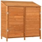 vidaXL Geräteschuppen Braun 102x52x112 cm Massivholz Tanne vidaXL Geräteschuppen Braun 102x52x112 cm Massivholz Tanne