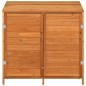 vidaXL Geräteschuppen Braun 102x52x112 cm Massivholz Tanne vidaXL Geräteschuppen Braun 102x52x112 cm Massivholz Tanne