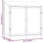 vidaXL Geräteschuppen Braun 102x52x112 cm Massivholz Tanne vidaXL Geräteschuppen Braun 102x52x112 cm Massivholz Tanne