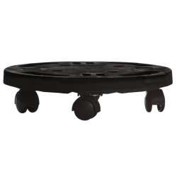 vidaXL Pflanzenroller 30 cm Durchmesser Schwarz 170 kg