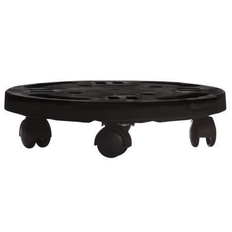 vidaXL Pflanzenroller 30 cm Durchmesser Schwarz 170 kg