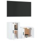 vidaXL 2-tlg. TV-Schrank-Set Weiß Holzwerkstoff vidaXL 2-tlg. TV-Schrank-Set Weiß Holzwerkstoff