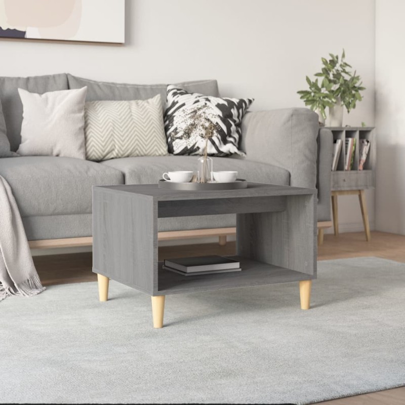vidaXL Couchtisch Betongrau 60x50x40 cm Holzwerkstoff vidaXL Couchtisch Betongrau 60x50x40 cm Holzwerkstoff