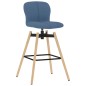 Barstühle 2 Stk. Drehbar Blau Stoff Barstühle 2 Stk. Drehbar Blau Stoff