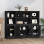 vidaXL Highboards 3 Stk. Schwarz Holzwerkstoff vidaXL Highboards 3 Stk. Schwarz Holzwerkstoff
